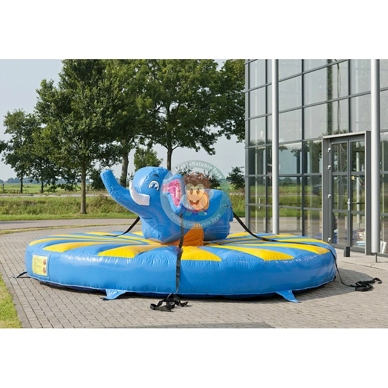 Commercial jumper cartoon design elephant inflatable pull rodeo