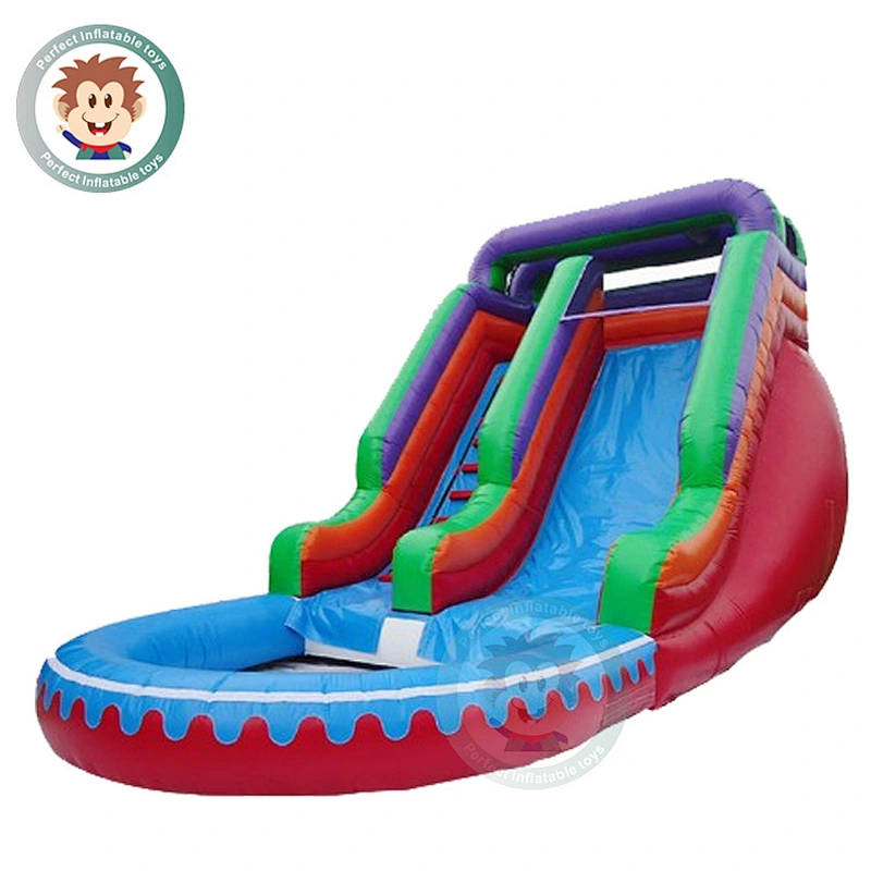 Large Outdoor Fashion PVC Commercial Inflatable Water Slide For Children