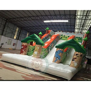 Customized Factory New Design Plastic Material Large Inflatable Water Slide For Sale