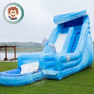 Outdoor Commercial Water Park Toys Best Quality Adult Inflatable Water Slide Float