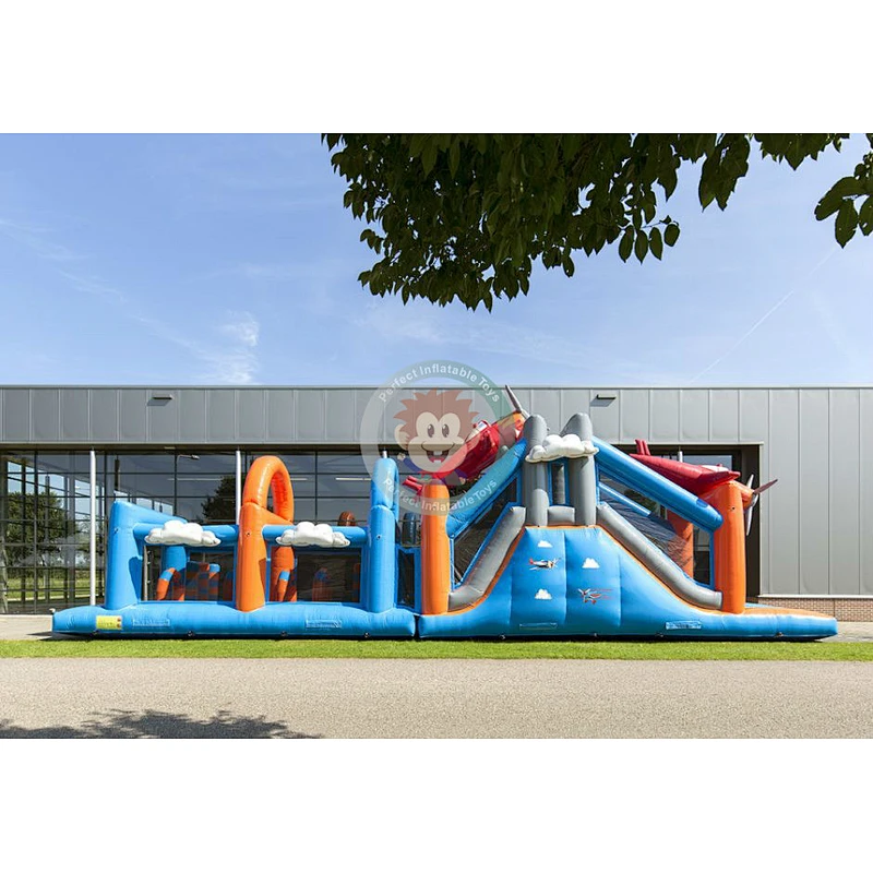 Park Commercial Tunnel Inflatable Obstacle Course Adult