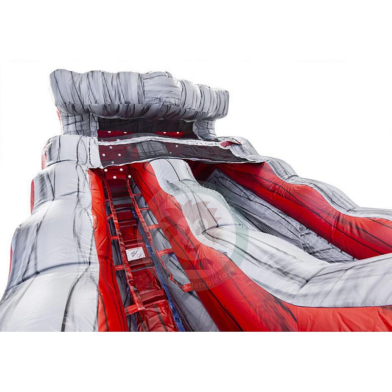 Commercial Grade Water Park Equipment Large Inflatable Elastic Water Slide For Sale