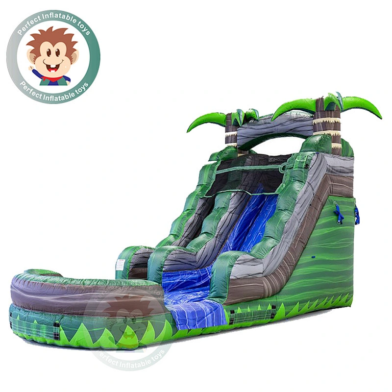 Outdoor Water Park Equipment Large Inflatable Slide For Kids And Adults