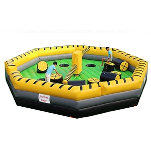Inflatable wipeout Fun jump Sweeper Last Man Standing Game