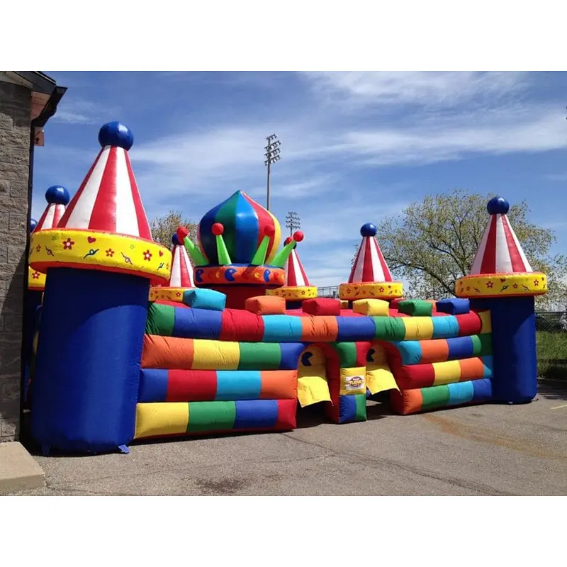 colorful Inflatable maze inflatable sports game for commercial