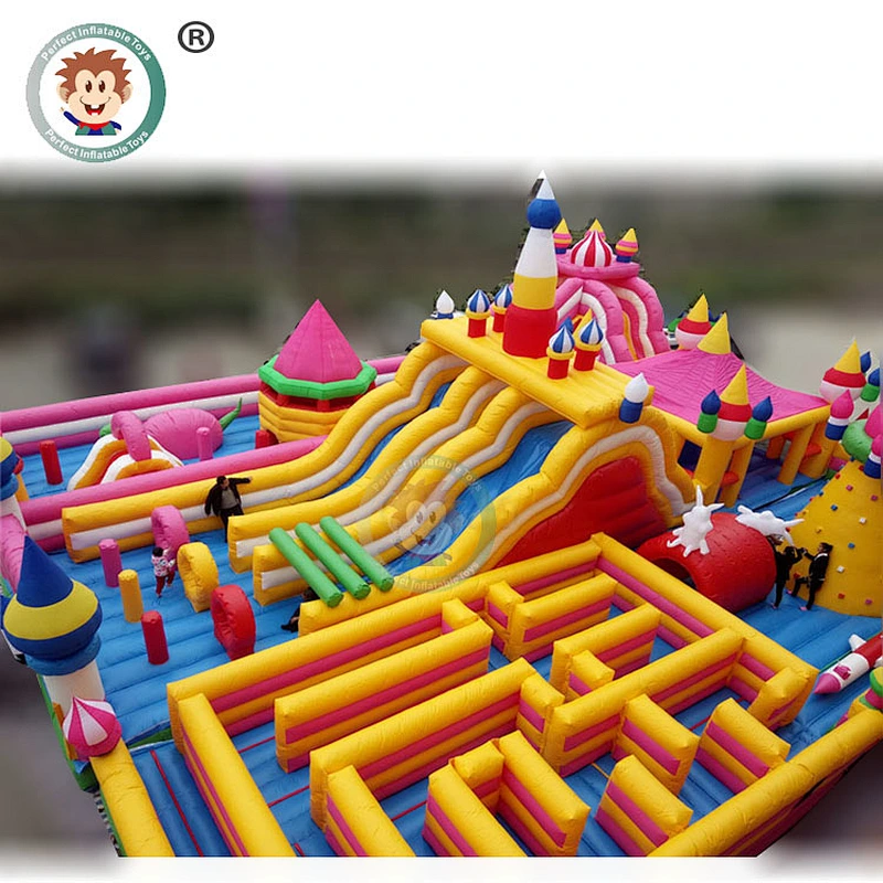 China Supplier Mobile Large Inflatable Playground Kids Giant Inflatable Fun City On Sale