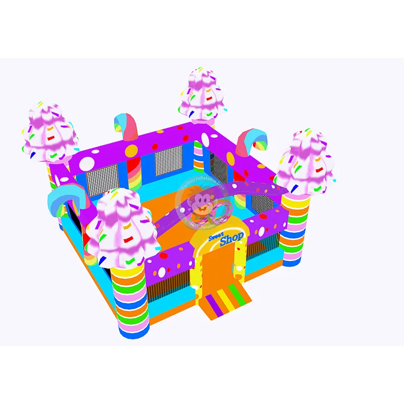 New design sweet shop kid inflatable bounce house for party