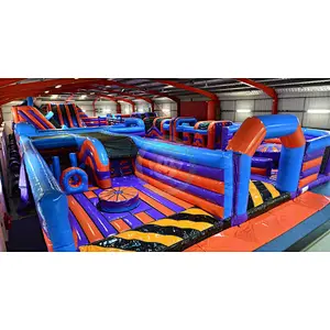 Commercial adult obstacle playground inflatable theme park