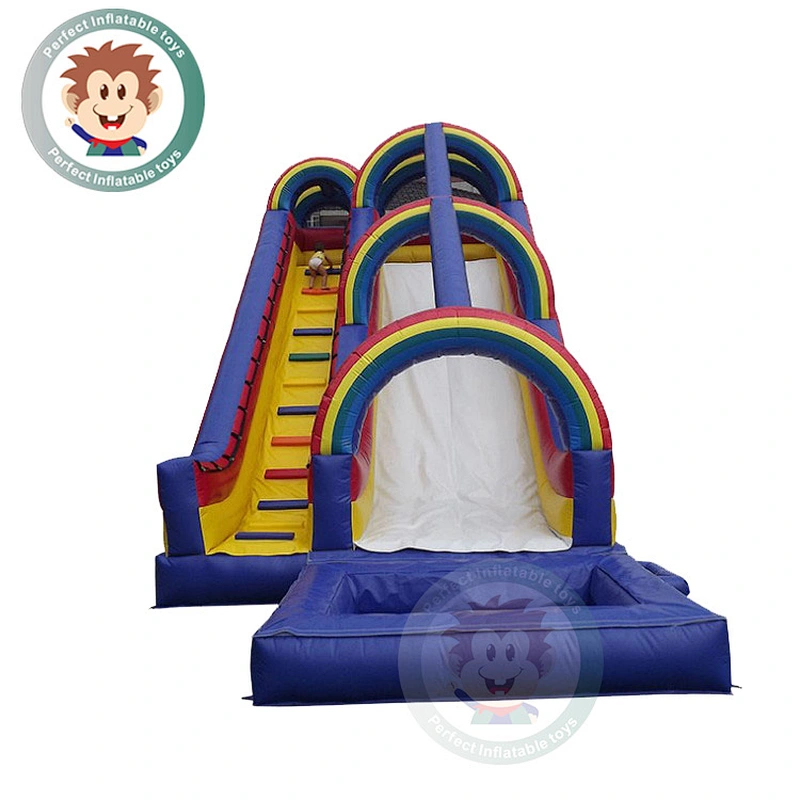 2019 Hot Sale Durable Giant Fiberglass Inflatable Water Pool Slide For Adults
