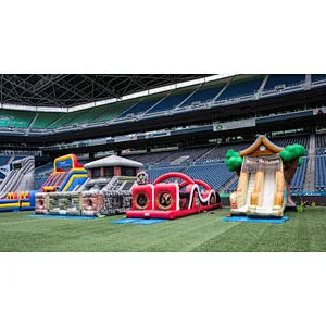 Kids playground house theme park inflatable bouncy castle