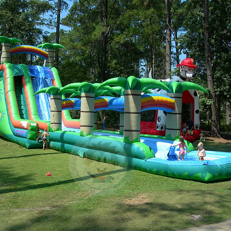 Factory Custom Party Game Large Beach Inflatable Water Slide For Kids And Adults