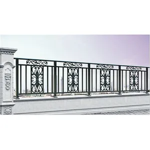 2019 new design powder coating grey color aluminium balcony gate design