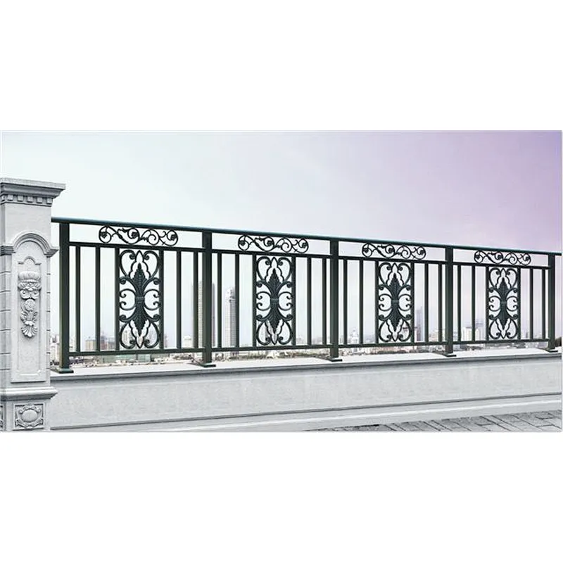 2019 new design powder coating grey color aluminium balcony gate design