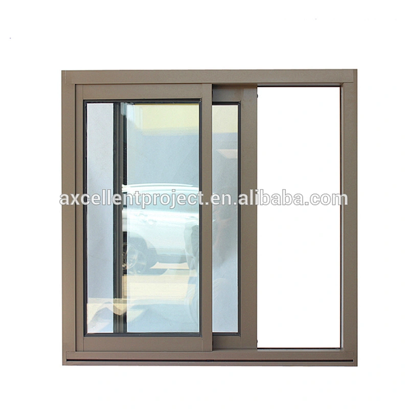 Tempered Glass With Mosquito Net Aluminium Windows Sliding Window