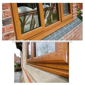 Wood Effect Aluminium Powder Coatings Profile Aluminum Rolling Door
