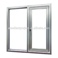 Brown Color Sliding Window And Aluminium Door