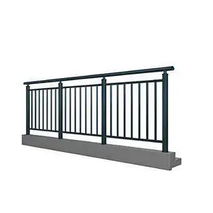 2019 new design powder coating grey color aluminium balcony gate design