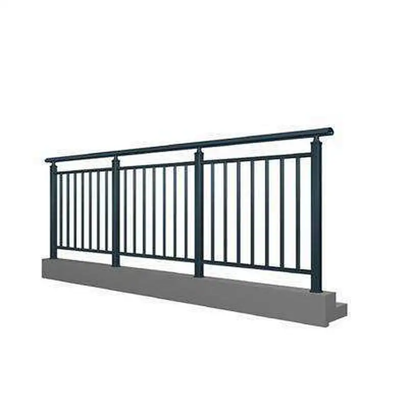 2019 new design powder coating grey color aluminium balcony gate design
