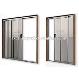 Tempered Glass With Mosquito Net Aluminium Windows Sliding Window