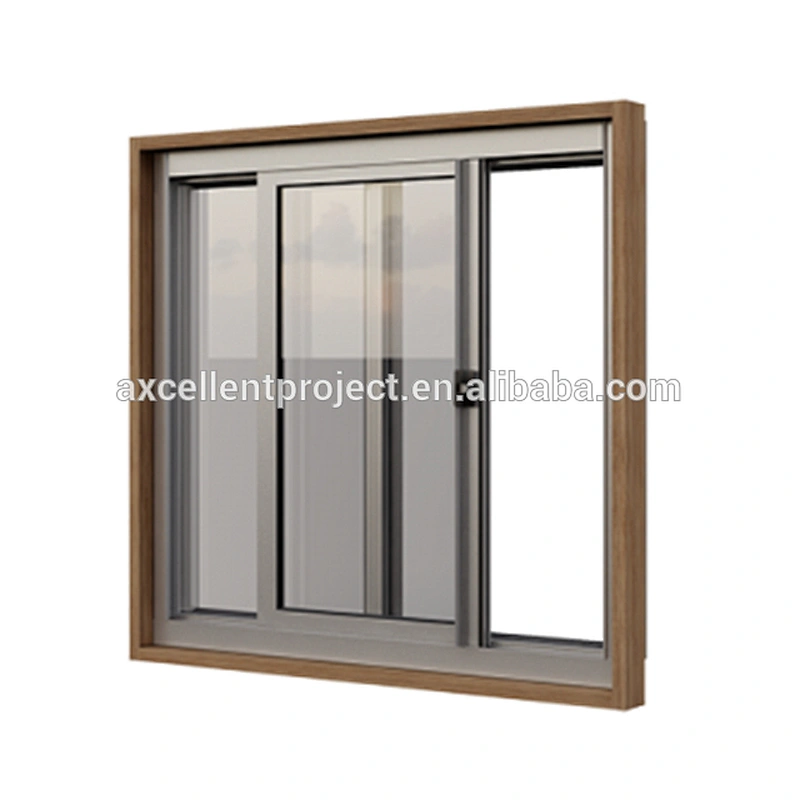 Tempered Glass With Mosquito Net Aluminium Windows Sliding Window