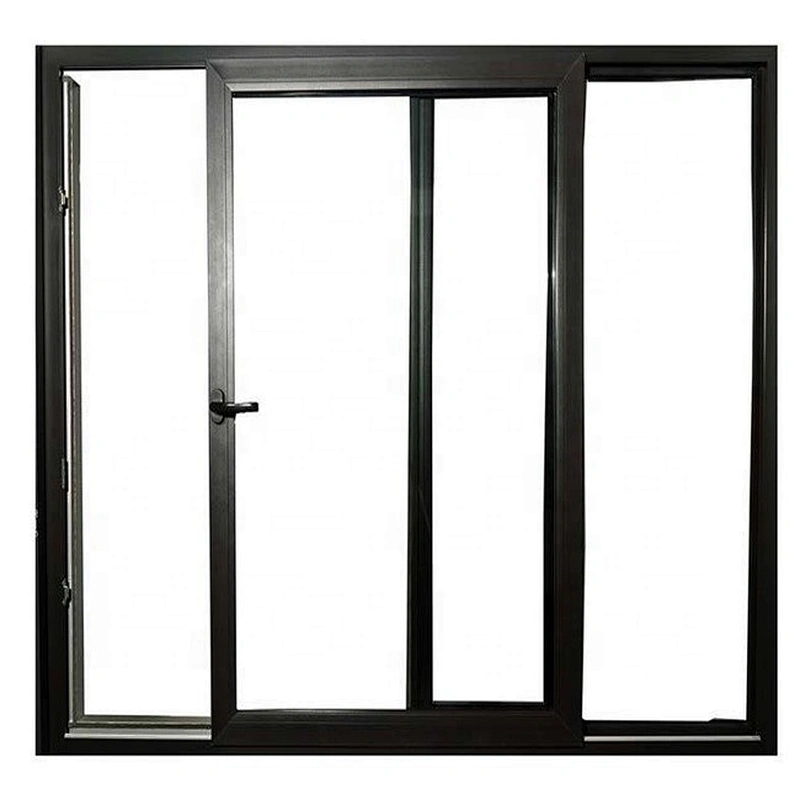 Brown Color Sliding Window And Aluminium Door