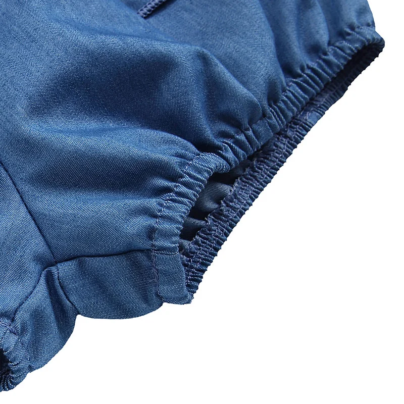 2019 New Design Kid Cotton Shorts Baby Bow Denim Shorts For Girl 3M-5T