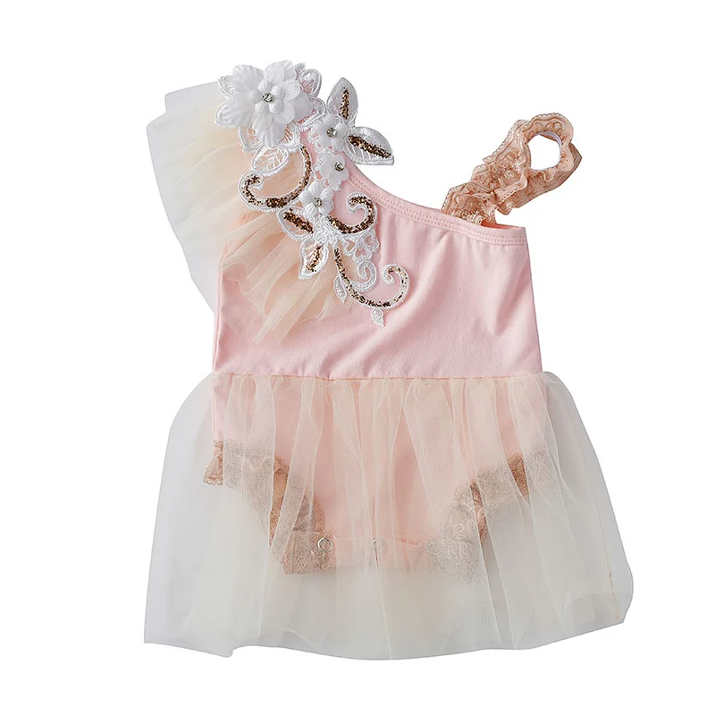 Wholesale cute newborn Summer cotton baby girl   romper clothes