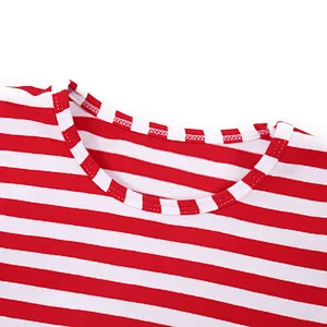 Promotional Children Spring Fall T Shirt with Strip Pattern