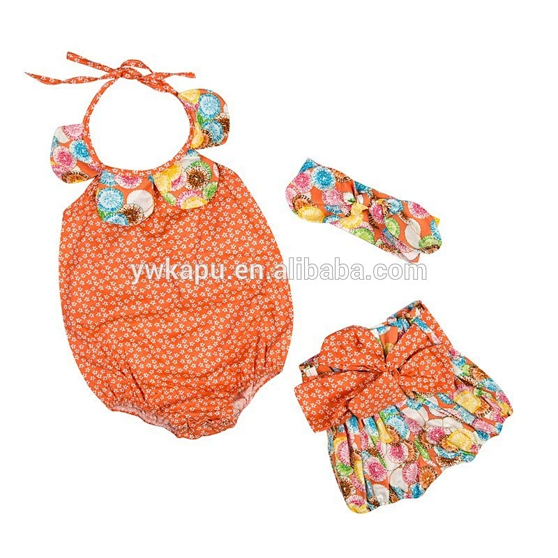 Hot selling baby onesie romper petal collar clothing manufacturers overseas toddler ruffle bubble romper outfit