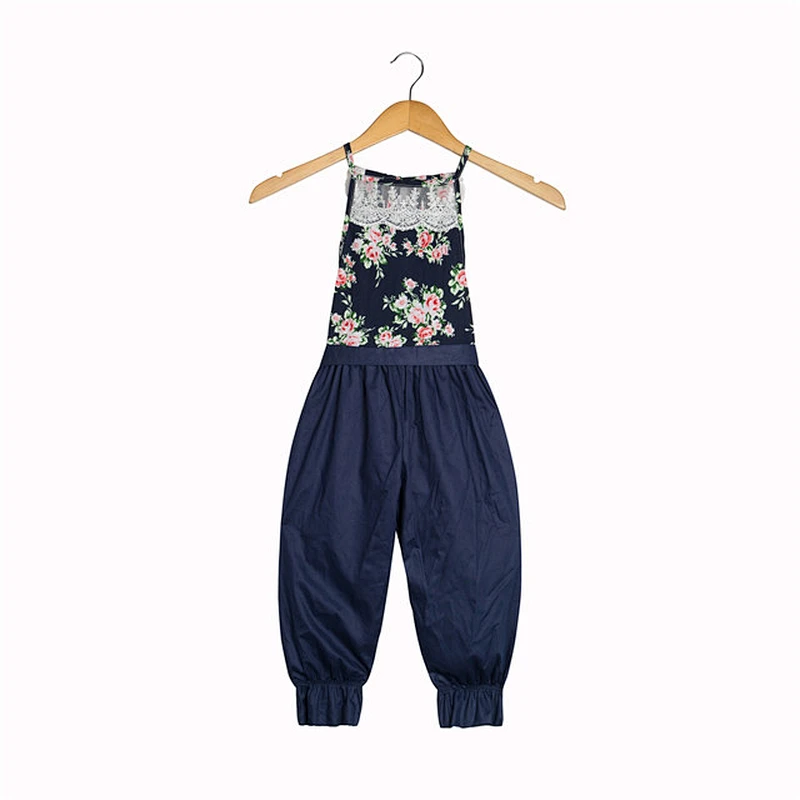 Newborn cotton baby clothes lace floral baby girl comfortable rompers jumpsuit