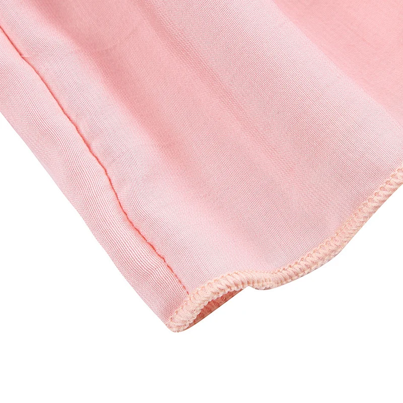 Latest design pink long sleeve cute ruffle straps  top for girl
