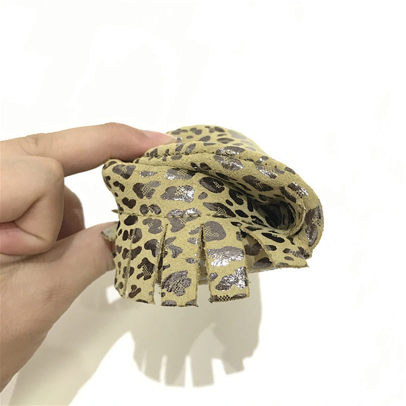 2019 Popular Newborn  Leather Baby Shoes Tassel  Leopard Toddler Shoes For Baby