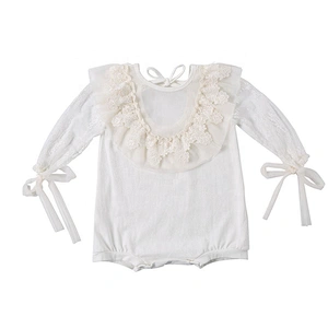 Newborn Baby Boutique Clothing Baby Lace Romper