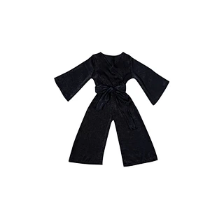 Newborn rompers clothes with bow knot sashes  baby multi sold color velvet jumpsuits