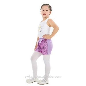 Hot sale tank top match sequin short little girls unicorn boutique outfit