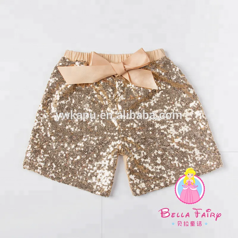Wholesale children's boutique adult bulk baby sequin shorts baby clothes 2018