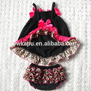 Fancy 2018 summer cotton swing set for baby girl summer cloth set for wholesale