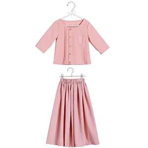 New arrival spring girl outfit girl skirts set two pieces girl clothes set