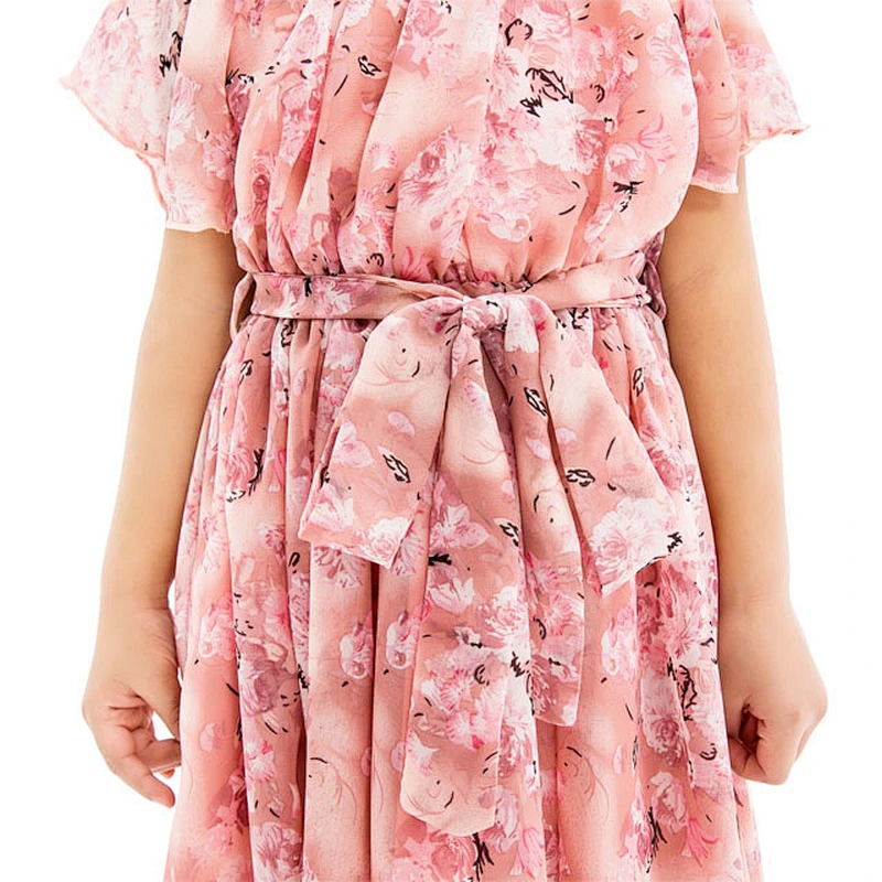 Wholesale Children Clothes Elegant White Long Sleeve Lace Ruffles Baby Girl Dress