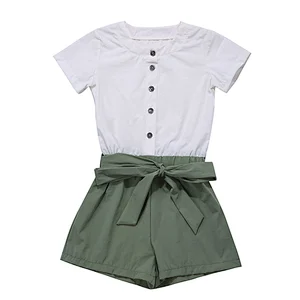 Boutique  Summer Casual Newbron Baby Clothes Rompers Set  Girl Romper