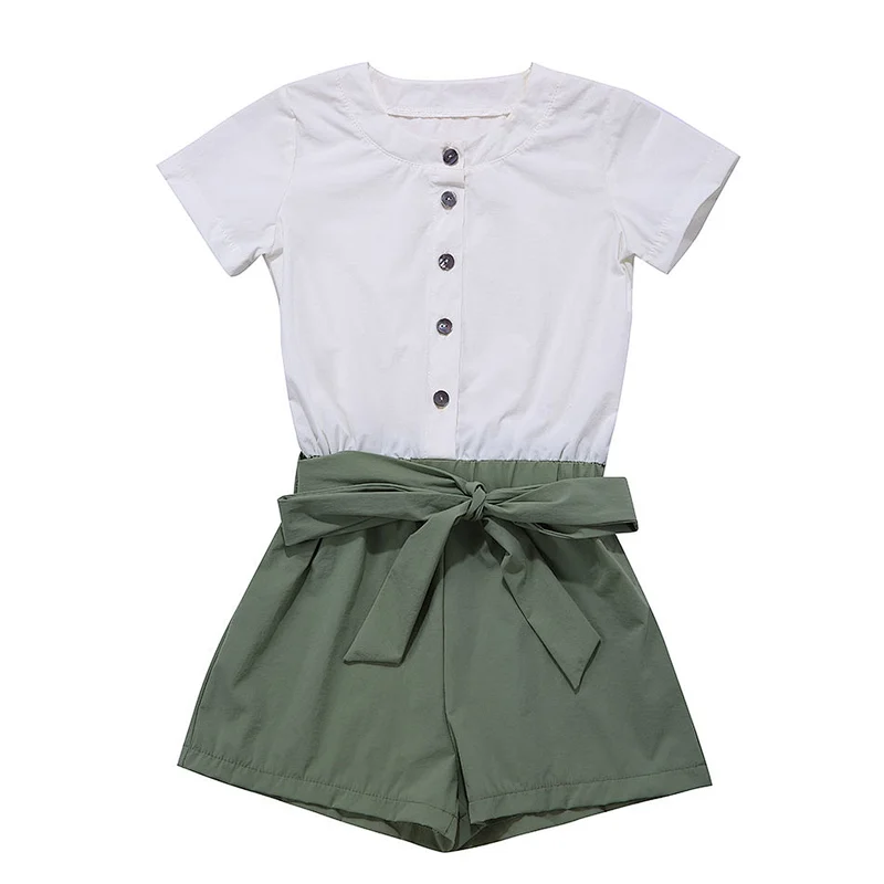 Boutique  Summer Casual Newbron Baby Clothes Rompers Set  Girl Romper