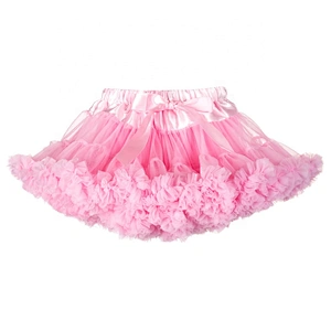 Wholesale Kids Girls Cartoon Polka Dot Fluffy Tulle Pettiskirts
