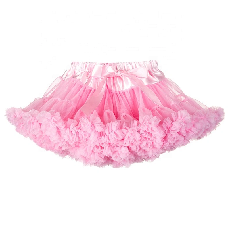 Wholesale Kids Girls Cartoon Polka Dot Fluffy Tulle Pettiskirts