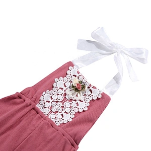 red washable pretty floral baby pant