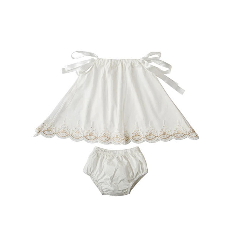 Wholesale Lovely Baby Clothes Kids Clothing Set For Girls Boutique Clothing Sets Summer Bow Knot Ribbons Girls Outfit Baby