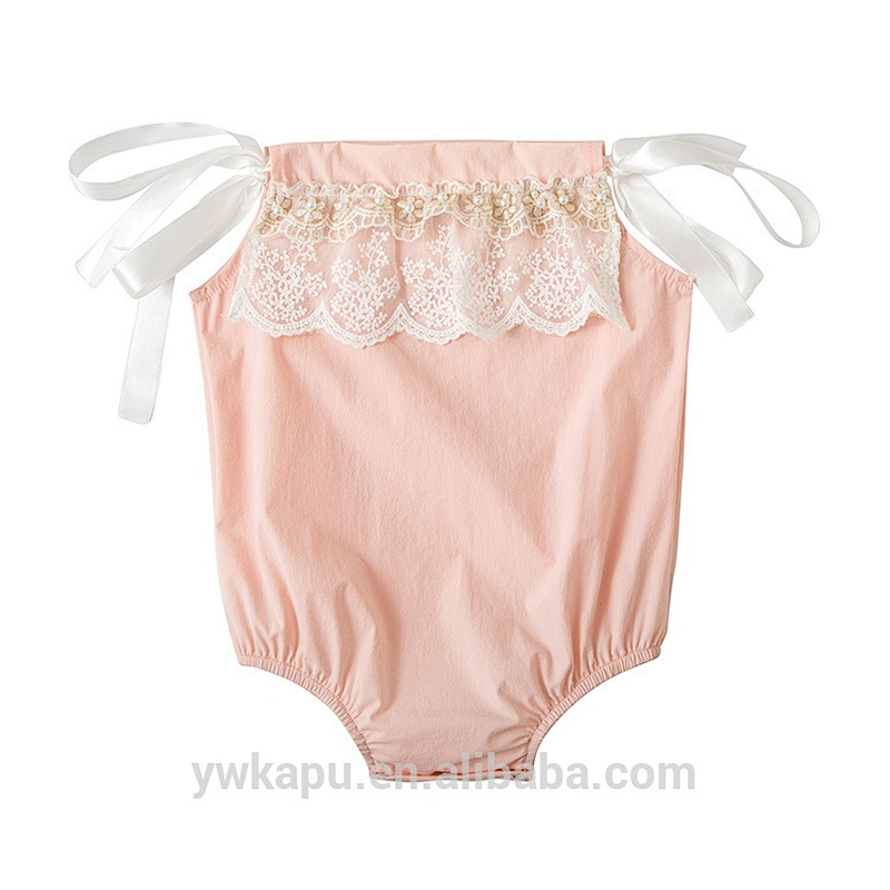 Pillow case style boutique clothing wholesale baby lace summer Children Spring Clothes Rompers