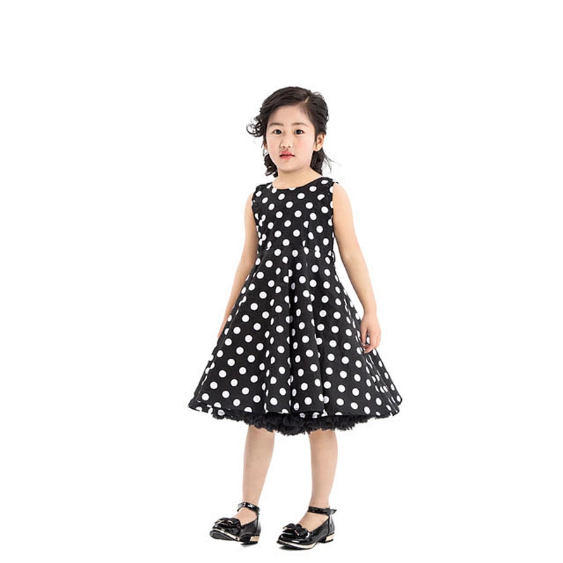 2018 Vintage Baby Dress Design Western Kid Girls Cheap Sleeveless Dress Wholesale For Summer