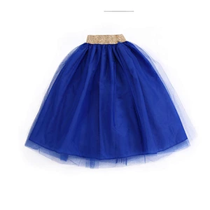 Popular baby girl tutu tulle dance dress multi color long maxi skirt