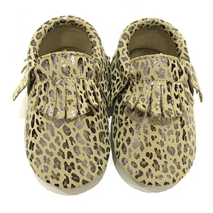 2019 Popular Newborn  Leather Baby Shoes Tassel  Leopard Toddler Shoes For Baby
