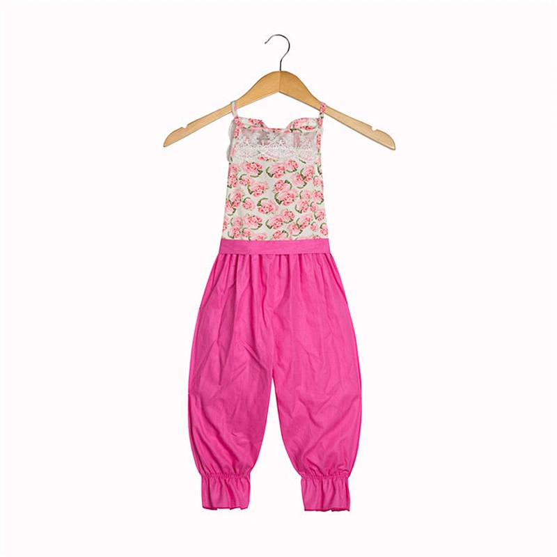 Newborn cotton baby clothes lace floral baby girl comfortable rompers jumpsuit